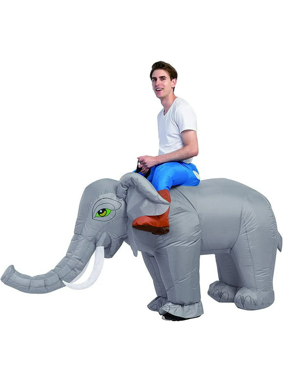 GOOSH 72 inch Elephant Inflatable Costume, Halloween Blow Up Costumes for Adults Men Women, Funny Adult Inflatable Costumes for Halloween Party Cosplay