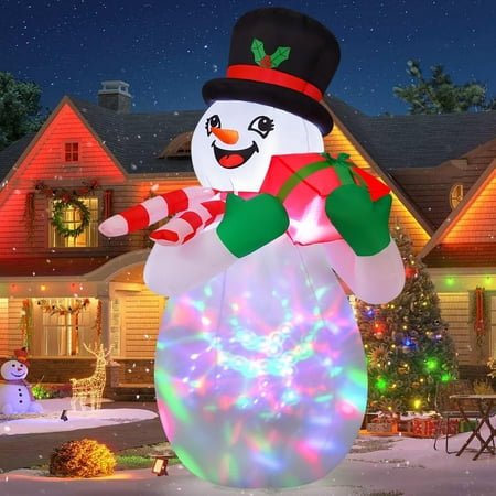 GOOSH Christmas Inflatable 6 FT Blow Up Snowman Inflatable with Colorful LEDs, Snowman Blow Up Snowman Christmas Decorations, Christmas Inflatable Outdoor Decoration Clearance for Xmas/Holiday/Garden price history and forecast - GOOSH DJ-SD-27154-6X