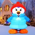 thumbnail image 1 of GOOSH Christmas Inflatable 6 FT Christmas Decorations Penguin with Hat, Outdoor Penguin Decorations with LED Lights, Inflatable Penguin Christmas Outdoor Inflatable Decorations Clearance for Xmas, 1 of 7