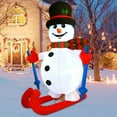 thumbnail image 1 of GOOSH Christmas Inflatables 5.6 FT Snowman on Skis Inflatable with Built-in LEDs, Christmas Inflatables Snowman Blow Up Snowman Inflatables, Outdoor Christmas Decorations Clearance for Xmas Holiday, 1 of 6