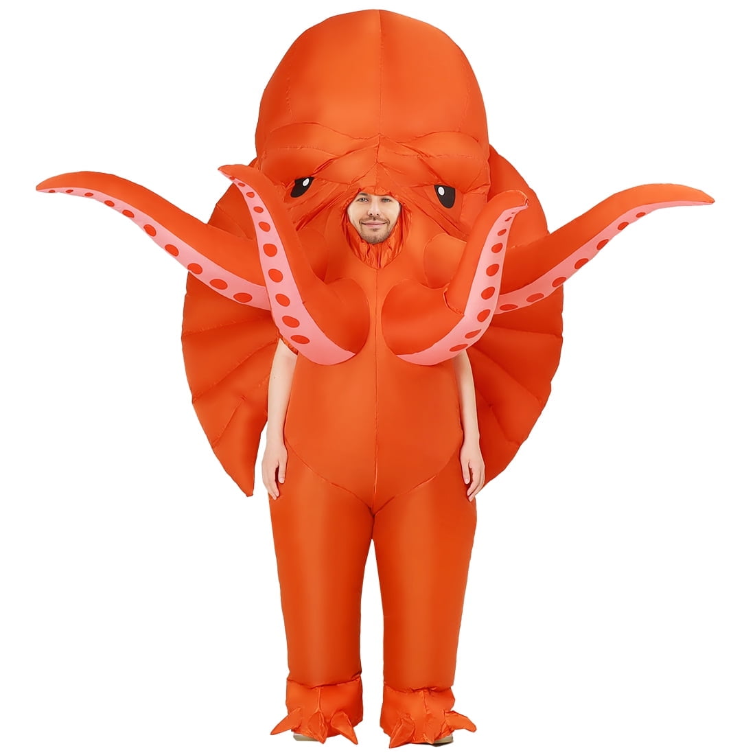 GOOSH Inflatable Octopus Costume for Adult, Inflatable Halloween Costumes Adult Blow Up Halloween Costume, Funny Halloween Costumes Men Women Unisex Adult Inflatable Costumes for Halloween/Cosplay