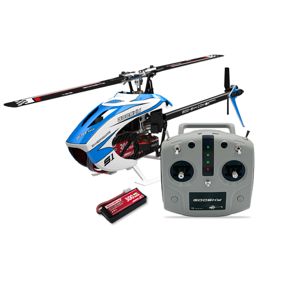 GOOSKY S1 3D 2.4G RC Helicopter Dual Brushless Direct Drive with GTS Flight Control, Carbon Fiber Frame, APP Configurable, ELRS Telemetry Ready, RTF for Adults - Mode 1 Right-hand control