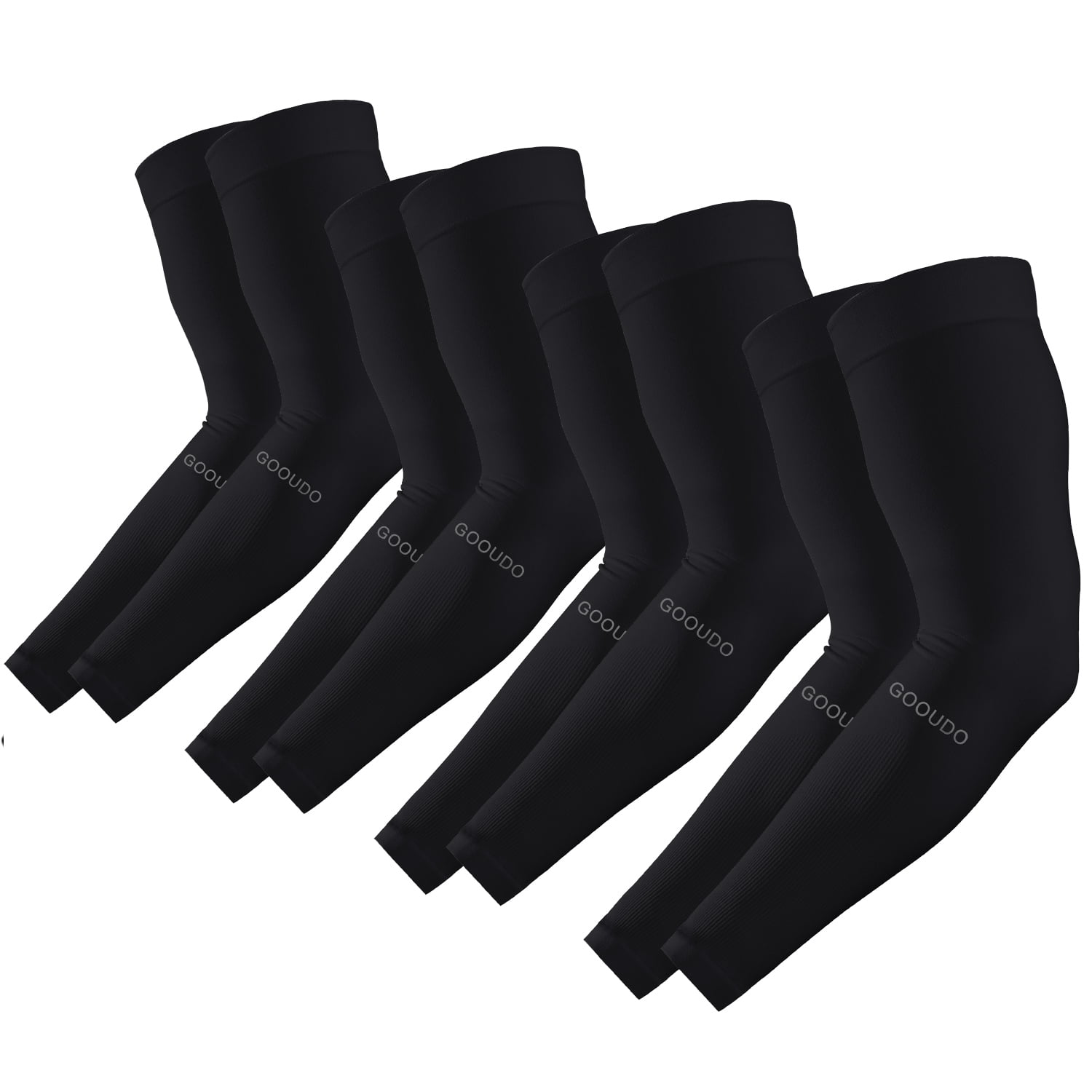 GOOUDO Arm Sleeves for Sun Protection Compression Sleeve for Men Women