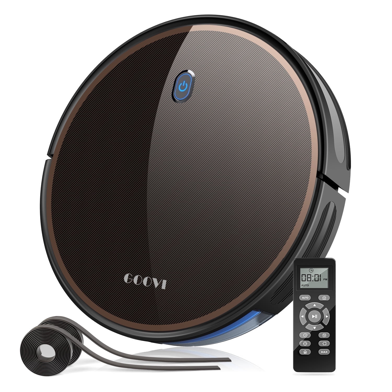 GOOVI Robot Vacuum, 2000Pa Robotic Vacuum Cleaner with Boundary Strips for Pet Hair