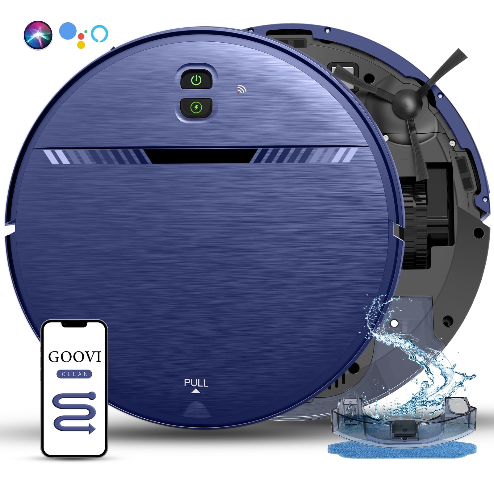 GOOVI Robot Vacuum Cleaner, 2 in 1 Robot Vacuum and Mop Combo for Pet Hair, Hard Floor Sansujyuku sansujyuku.com