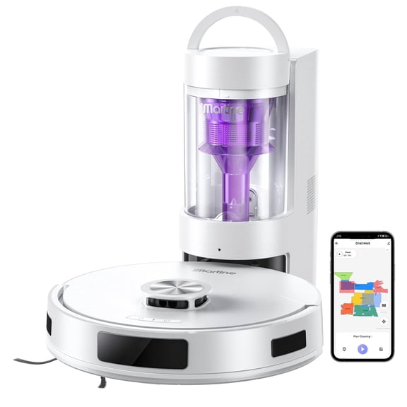 GOOVI Robot Vacuum and Mop Combo with Bagless Self Emptying Station, 18000Pa Suction LiDAR Navigation Robotic Cleaner, Perfet for Pet Hair, Carpet & Hard Floor