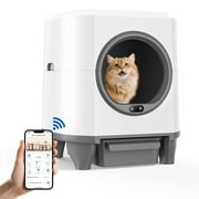 GOOVI Self Cleaning Cat Litter Box Smart Automatic Litter Box with App Control, White