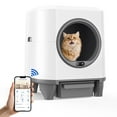 thumbnail image 1 of GOOVI Self Cleaning Cat Litter Box Smart Automatic Litter Box with App Control, White, 1 of 9