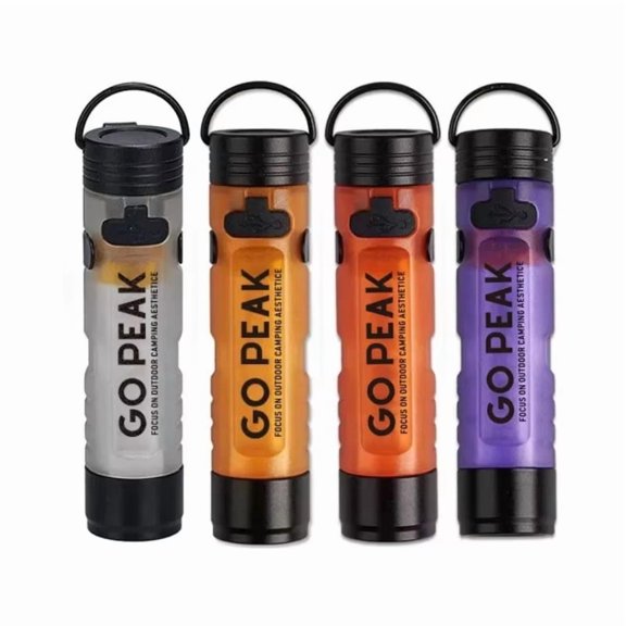 GOPEAK 7 Colors 5050 LED Pocket Mini Flashlight, Key Clip Cap Ambient Light, Long Endurance for Outdoor Emergency Disaster Relief
