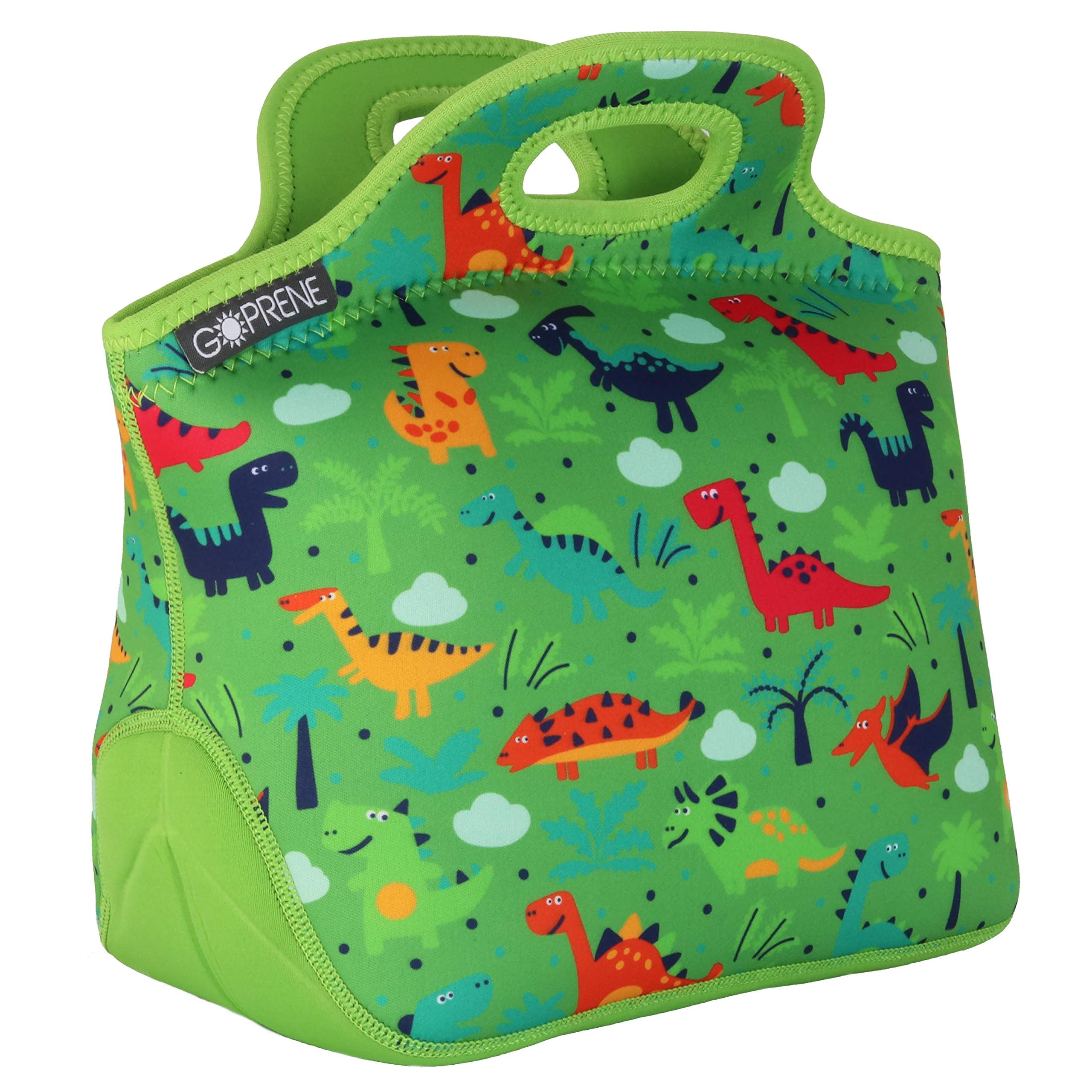 Yous Auto Lunch Box Kids,Insulated Lunch Box for Boys and Girls,Washable  Lunch Bag and Reusable Toddler Lunch Boxes for Daycare and School Dinosaur