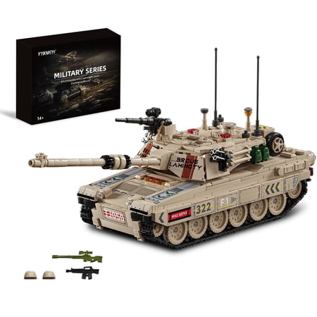 GOQI M1A2 Abrams Tank Building Set for Adults-Compatible with Lego Tank, Collectible Army Model, Gift Ideal for Military Enthusiasts (1002 PCS)