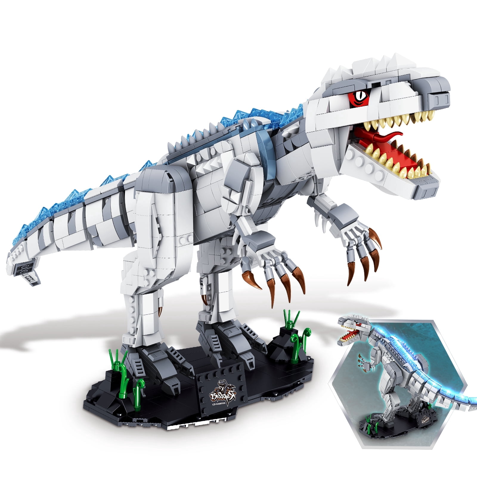 Goqi GOQI T-Rex Dinosaur World Building Set- Compatible with Lego Sets for ...