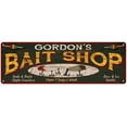 thumbnail image 1 of GORDON'S Bait Shop Sign Wood Look Man Cave Den Gift 6x18 Metal 106180024175, 1 of 1