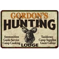 thumbnail image 1 of GORDON'S Hunting Lodge Sign 8 x 12 High Gloss Metal 208120015175, 1 of 1