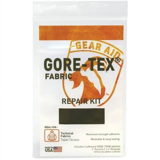 TEAR-AID Fabric Repair Kit, Type A Clear Patch for Canvas, Fiberglass,  Leather, Polyester, Nylon & More, Gold Box, 2 Pack
