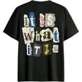 thumbnail image 1 of GORGLITTER Men's Letter Graphic Tees Short Sleeve T Shirts Casual Summer Tops Streetwear Crewneck Tees, 1 of 3