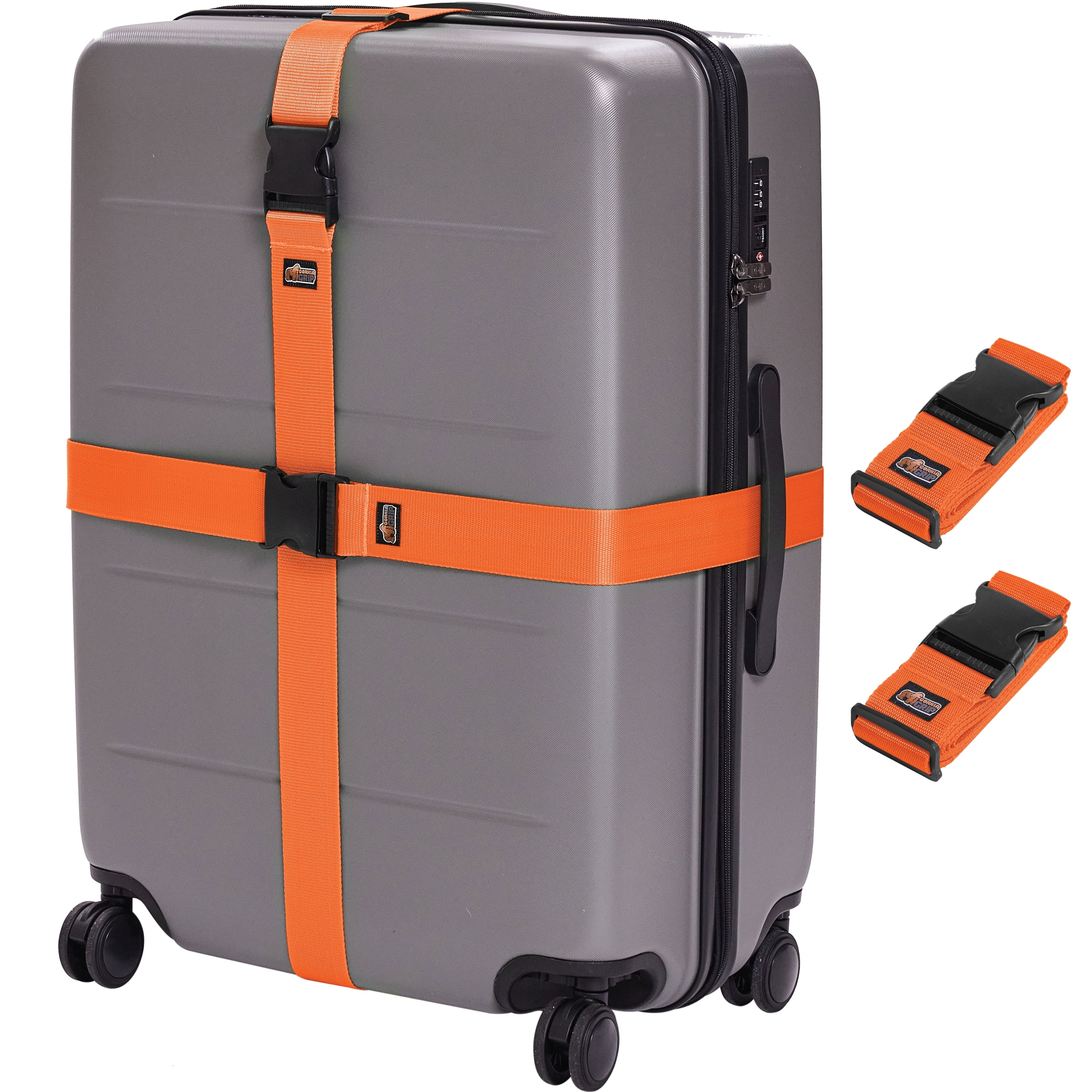 Gorilla Grip, Luggage Straps, 8 Pack, Adjustable Suitcase Belts