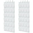 thumbnail image 1 of GORILLA GRIP 24 Pocket Over the Door Shoe Organizer, 2 Pack, Mesh Pockets, Up to 40 Pounds, Hang on Doors, White, 1 of 10