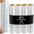 thumbnail image 1 of GORILLA GRIP 500% Stretch Film Heavy Duty Plastic, 4 Pack 1200ft Shrink Wrap Rolls 17" Clear, 1 of 9
