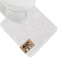 thumbnail image 1 of GORILLA GRIP Bathroom Rug, Contour Toilet Bath Rugs, Quick Dry Plush Chenille, Machine Wash and Dry, 24x19.5, White, 1 of 10