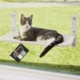 thumbnail image 1 of GORILLA GRIP Cat Window Perch, Foldable Indoor Hammock Bed with Washable Cover, Holds 30lbs, Beige, 1 of 10