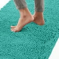 thumbnail image 1 of GORILLA GRIP Chenille Bath Rug 36x24, Rubber Backing Quick Dry Washable Microfiber Mats, Turquoise, 1 of 10