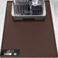 thumbnail image 1 of GORILLA GRIP Coffee Mat, 18x28, Waterproof Heat-Resistant Silicone Espresso Accessories, Brown, 1 of 10