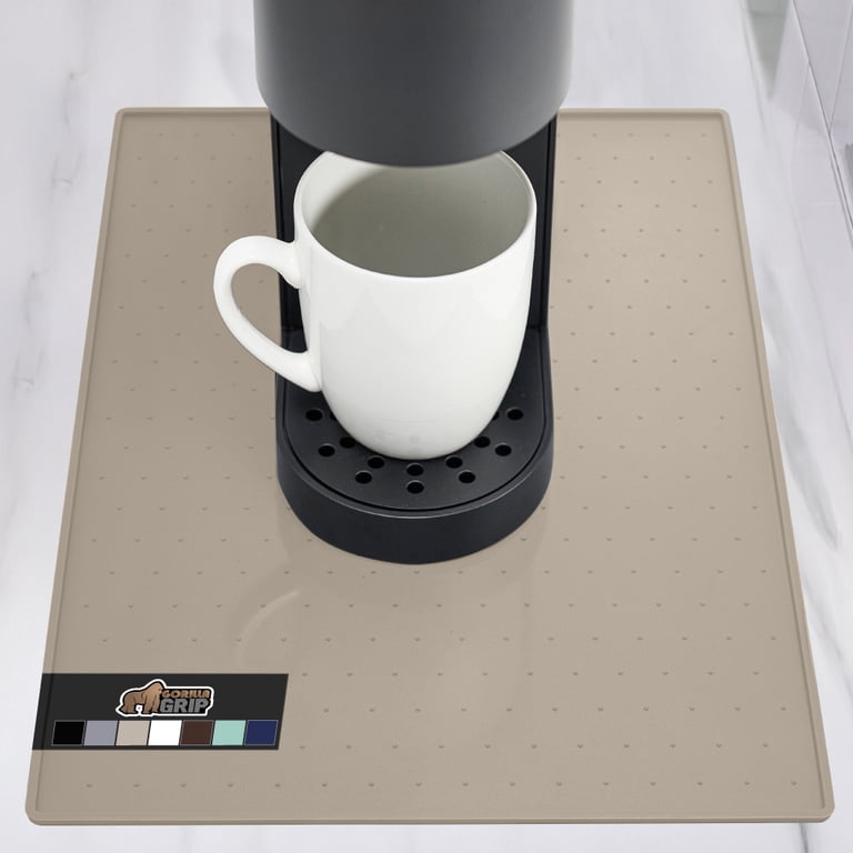 GORILLA GRIP Coffee Mat, Waterproof Heat-Resistant Silicone