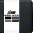 thumbnail image 1 of GORILLA GRIP Comfortable Cushioned Kitchen Mats, 48x20, Waterproof and Stain Resistant Soft Top, 3/4 Inch Thick Ergonomic Standing Desk Anti Fatigue Mat, Foam Supports Ankles and Feet, Black, 1 of 9
