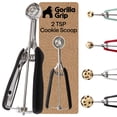 thumbnail image 1 of GORILLA GRIP Cookie Scoop 2 TSP 304 Stainless Steel Spring Scoops for Dough Ice Cream Fruit Melon Baller Size 100 Black, 1 of 9