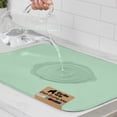 thumbnail image 1 of GORILLA GRIP Dish Drying Mat Thick Absorbent Microfiber Mat for Under Dryer Rack 18x24 In Mint, 1 of 10