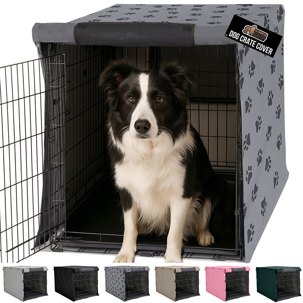 Curated visual reference: Breathable Dog Crate Toys Reference: Gorilla Grip Dog Crate Cover Fits 36 Indoor Kennel Cage