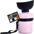 thumbnail image 1 of GORILLA GRIP Dog Water Bottle, 16 oz Pet Travel Squeeze Bottle, Food Grade Silicone, Pink, 1 of 10