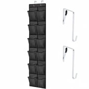 GORILLA GRIP Over the Door Shoe Organizer, 12 Large Breathable Mesh Pockets, Space Saving Hanging Storage Holder, 2 Hook