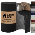 thumbnail image 1 of GORILLA GRIP Drawer Shelf Liner, Non-Adhesive Liners for Kitchen Pantry Cabinets, Easy Install, 12"x10', Black, 1 of 10
