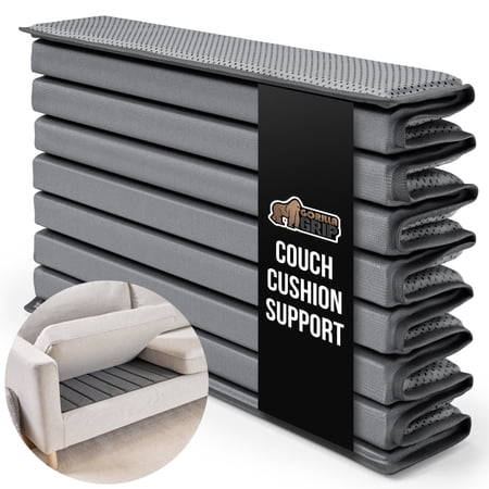 GORILLA GRIP Heavy Duty Couch Cushion Support Board to Fix Sagging Sofas, 24 x 78 Wide Oversized Sofa, Plywood Boards Add Strong Seat Supports, Stay in Place Replacement Stuffing Under Couches Gray