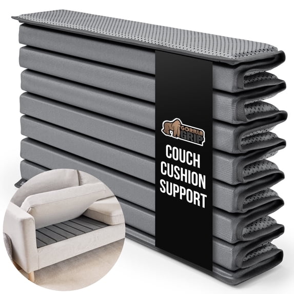GORILLA GRIP Heavy Duty Couch Cushion Support Board to Fix Sagging Sofas, 54 x 24 Wide Loveseat, Thick Plywood Boards Add Strong Seat Supports, Stay in Place Replacement Stuffing Under Couches Gray