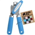 thumbnail image 1 of GORILLA GRIP Heavy Duty Upgraded Stainless Steel Smooth Edge Manual Can Opener and Bottle Openers, Soft Comfortable Oversized Handheld Turn Knob, Aqua, 1 of 10