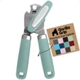 thumbnail image 1 of GORILLA GRIP Heavy Duty Upgraded Stainless Steel Smooth Edge Manual Can Opener and Bottle Openers, Soft Comfortable Oversized Handheld Turn Knob, Mint, 1 of 10