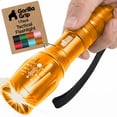 thumbnail image 1 of GORILLA GRIP LED Tactical Flashlight, 750 FT High Lumens 5 Adjustable Modes, Water Resistant, Gold, 1 of 10