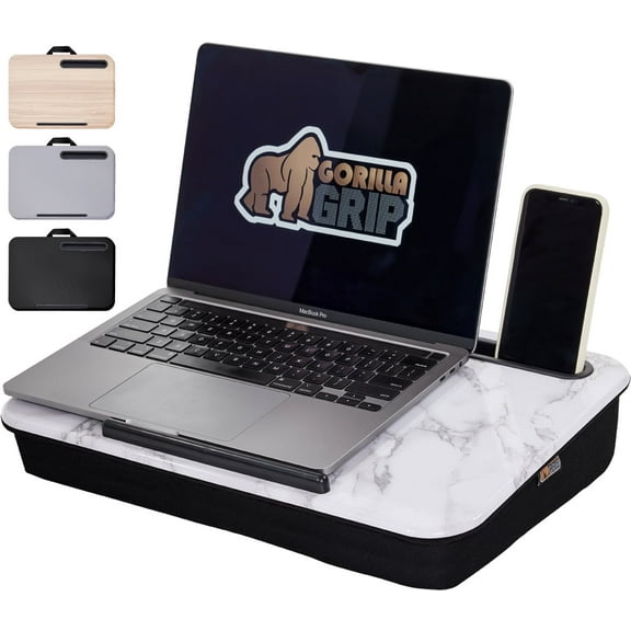 GORILLA GRIP Laptop Lap Desk, Portable Tablet Stand Fits Laptops up to 15.6", Marble Pattern