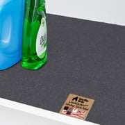 GORILLA GRIP LeakGuard Under Sink Mat, Waterproof Shelf Liner, Non-Adhesive, 24x30 Charcoal