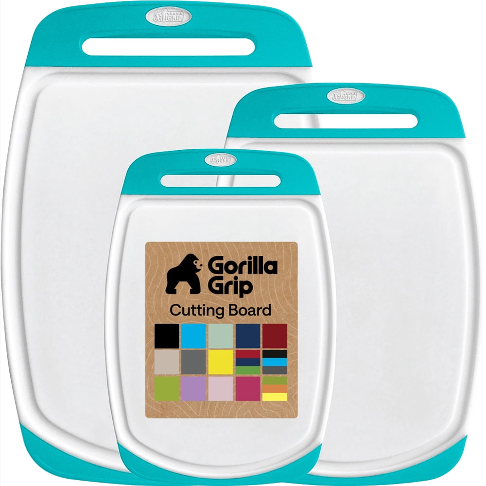 GORILLA GRIP Oversized 100% BPA Free Reversible Kitchen Cutting
