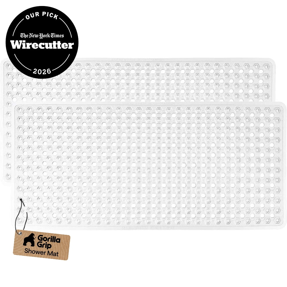 Gorilla Grip, Bath Tub Shower Mat, 35x16 Inch, Patented Suction Design ...