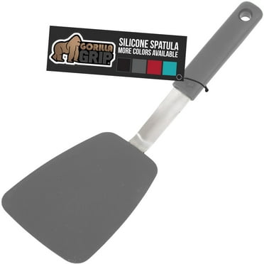 GORILLA GRIP Patented Silicone Spatula, Nonstick Heat Resistant BPA-Free Non Scratch, 11.6 in, Gray