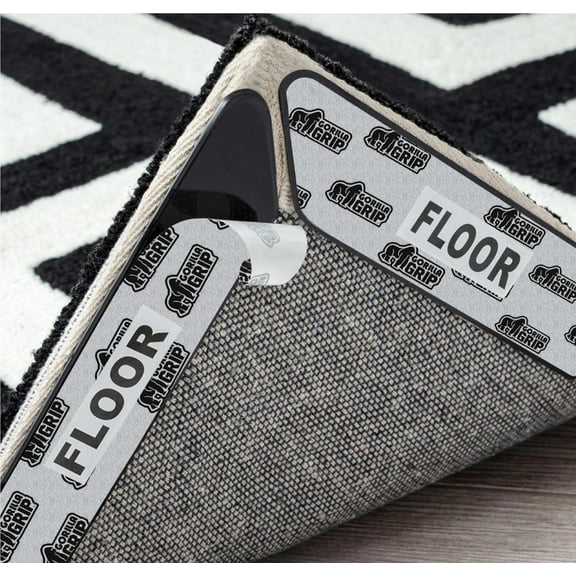 GORILLA GRIP Rug Gripper Pads Keep Rugs Corners from Curling, Removable Sticky Pads Hold Carpet in Place, 8 Pack