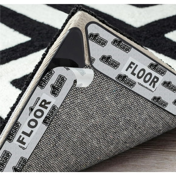 GORILLA GRIP Rug Gripper Pads Keep Rugs Corners from Curling, Removable Sticky Pads Hold Carpet in Place, 8 Pack