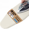 thumbnail image 1 of GORILLA GRIP Scorch Resistant Ironing Board Cover, Silicone Coating, Hook and Loop Fastener Strap, Linen, 1 of 10