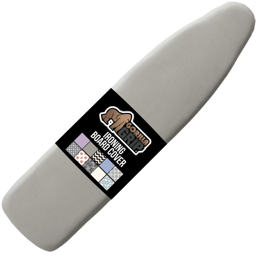 GORILLA GRIP Scorch Resistant Ironing Board Cover, Silicone Coating, Hook and Loop Fastener Strap, Silver( Ironing Board Not Included ) - Walmart.com