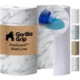 thumbnail image 1 of GORILLA GRIP Shelf Liner for Kitchen Cabinets Non Adhesive Drawer Liners DripGuard 12x120 Inch Marble, 1 of 10